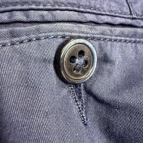 Luigi Bianchi Mantova Sartoria Chinos Made in Italy Pants Blue Cotton 38x31 - Picture 10 of 10